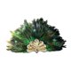 thumbnail image 3 of Tocado de plumas artificiales, decoración para el pelo, para disfraces, actuaciones en el escenario. Verde, 3 of 9