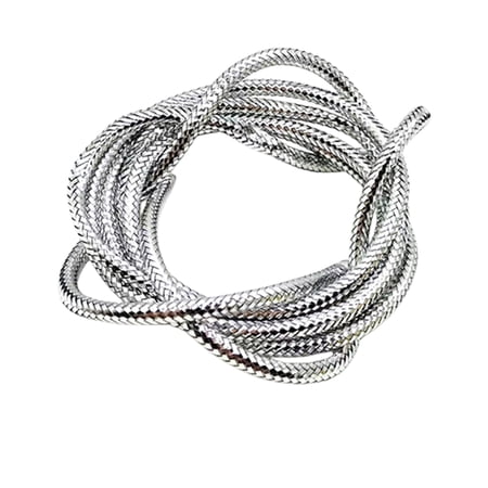 8/6/4mm Silver Scale Braided Tube Fly Fishing Rib Baits Fly Tying Materials Fishing Tackle 8/6/4mm