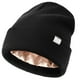 thumbnail image 1 of Gorro YANIBEST de punto con forro satinado de invierno para mujeres y hombres, 1 of 6