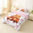 thumbnail image 2 of Erosebridal Kawaii Capybaras Twin Comforter Sets,Cute Animal Capybara Decorations Bedding Set For Kids Teens ,Reversible Pink 2pcs, 2 of 7
