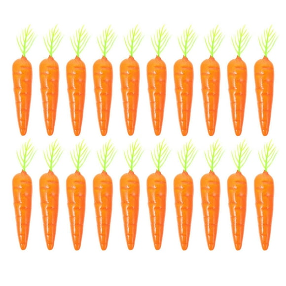 20Pcs Foams Carrots Adornment Unique Festival Adornment Chic Carrots Decoration
