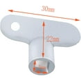 thumbnail image 2 of 30 Pieces Radiator Wrench - Radiator Purge Valve Wrench - Vent Valve Wrench - Radiator Air Valve Wrench Plumbing Valve Wrench for Radiators and Faucet (Silver), 2 of 5