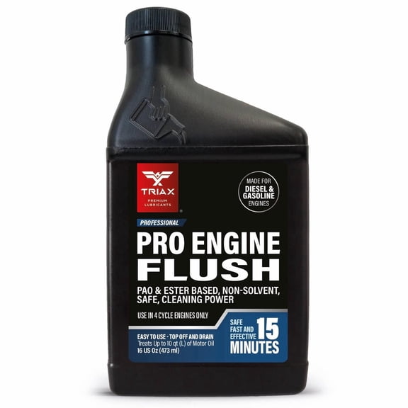 TRIAX Pro Engine Flush Oil-Based Deep Clean Motor Oil Flush Removes Sludge & Carbon (16 Ounce)