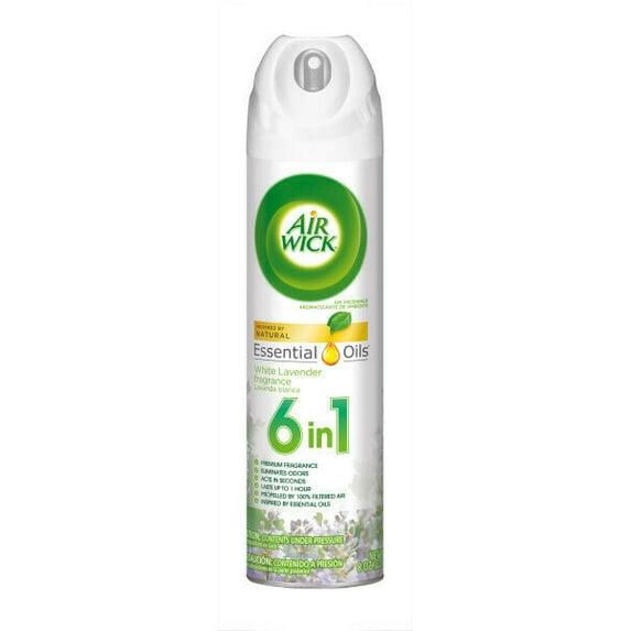 Air Wick Air Freshener Room Spray, White Lavender, 8 Ounce (Pack of 4)