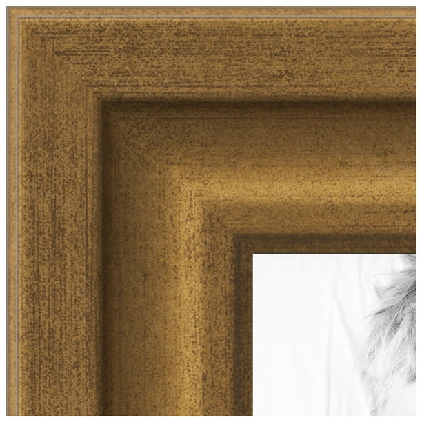 ArtToFrames 8x12 Inch Muted Gold Glow Picture Frame, This Gold MDF