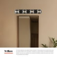 thumbnail image 3 of VL548431MBSM-Alora Lighting-Willow - 4 Light Bath Vanity-5.25 Inches Tall and 31 Inches Wide-Matte Black Finish-Smoked Glass Color, 3 of 7