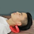 thumbnail image 2 of Tracción de cuello, relajante de cuello, almohada de tracción, almohada quiropráctica para alineación de la columna cervical y estiramiento del cuello - Rojo Sunnimix alivio del dolor de cuello, 2 of 8