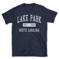 thumbnail image 1 of Lake Park North Carolina Classic Established Men's Cotton T-Shirt, 1 of 1