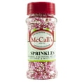 thumbnail image 1 of Confettis Nonpareils Mélange Moyen Perles Rouges Roses et Blanches 80 g, 1 of 2