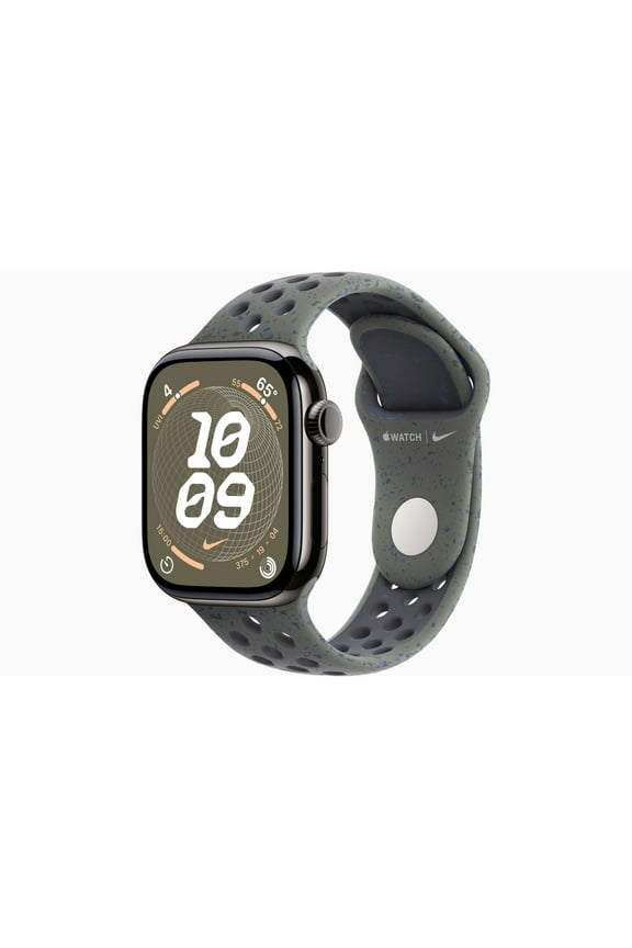 Restored Apple Watch Series 10 GPS + Cellular 42mm Slate Titanium Case with Cargo Khaki Nike Sport Band (Refurbished)