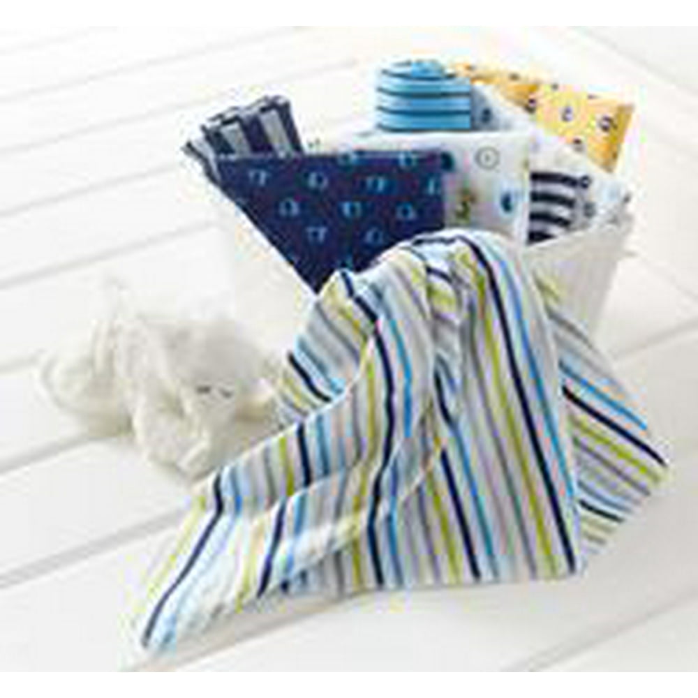 Gerber Baby Boys' 4Pack Flannel Receiving Blankets