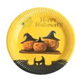 thumbnail image 2 of Vikakiooze Halloween Party Supplies Halloween Disposable Paper Tableware Round Paper Plate Halloween decorations sales, 2 of 5