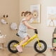 thumbnail image 4 of Costway Bicicleta de equilibrio para niños pequeños de 30 cm, sin pedales, con neumáticos de goma inflables, color amarillo, 4 of 4