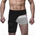 thumbnail image 3 of Hip Brace, Groin Support Sciatica Relief Wrap Thigh Hamstring Compression Sleeve For Pulled Injury Strain Tendoniti(1 pcs, black), 3 of 5