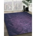 thumbnail image 3 of Ahgly Company Machine Washable Indoor Square Transitional Slate Blue Area Rugs, 7' Square, 3 of 7