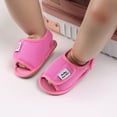 thumbnail image 4 of Quealent Baby Boys Girls Summer Sandals Closed-Toe Soft Rubber Sole Outdoor Shoes for Toddler First Walkers Hot Pink for Size 5, 4 of 4