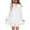 White, variant on Posijego Girls Swim Cover-Up Kids Girls Long Sleeve Half Zipper Hoodie Swimsuit Cover-Up Little Girls Swimwear