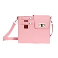 thumbnail image 2 of Bolsa de almacenamiento para vasos de agua tipo bandolera, bolsa de transporte para viajes, acampadas, senderismo al aire libre , Rosa, 2 of 8