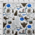 thumbnail image 3 of oneOone Cotton Jersey Brown Fabric Halloween Fabric For Sewing Printed Craft Fabric By The Yard 58 Inch Wide, 3 of 4