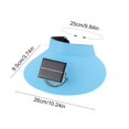 thumbnail image 3 of PALIFEUR Solar Powered Fan Hat Lightweight Solar Fan Hat Outdoor Wide Hat With Fans Solar Power Breathable Sun Hat for Hiking Camping Beach, 3 of 7