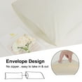 thumbnail image 6 of Unique Bargains 4-Pack Solid Microfiber Pillowcases Beige Queen(20"x30"), 6 of 8