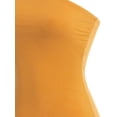 thumbnail image 5 of MixMatchy Women's Basic Solid Stretchy Cotton Long Bandeau Tube Top, 5 of 5