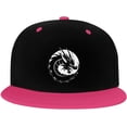 thumbnail image 1 of Orient Dragon Hip Hop Hat Two Tone Flat Bill 6 Panel Cap Unisex, 1 of 9