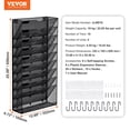 thumbnail image 6 of VEVOR File Wall Rack, Two-Piece 10 Pockets Mesh Wall File Holder, Wall Mounted Magazine Mail Paper Document Storage Folder, Metal Wall File Organizer with Nametag Label, for Office Home School, 6 of 10
