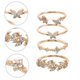 thumbnail image 3 of FENGGUIQU 4Ud Anillos Para Mujer En Metal Dorado Estilo Delicado Ideales Para Regalos En Ocasiones Especiales, 3 of 7
