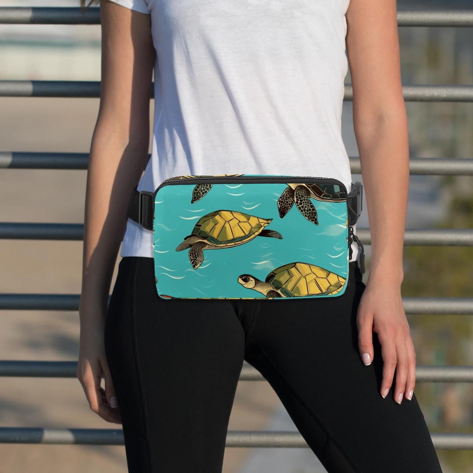 Sea turtles Lightweight Adjustable Extension Strap Unisex Fanny Pack Waist Pack Cross Body Bag