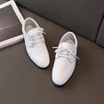 thumbnail image 7 of Kogui Boys Casual Dress Shoes Boy's Casual Dress Oxford Comfort Uniform Formal Fashion Sneaker Shoes Size 2.5 (White,Big Kids 2.5), 7 of 7