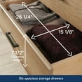 thumbnail image 6 of Sauder Rosedale Ranch Engineered Wood Dresser in Timber Oak Finish, 6 of 11