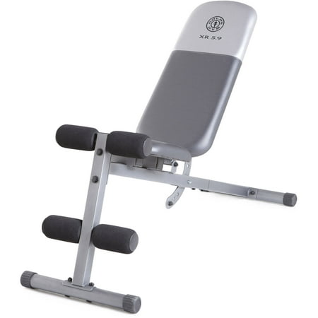 Gold's Gym XR 5.9 Adjustable Slant Workout Weight (Best Flat Incline Decline Bench)