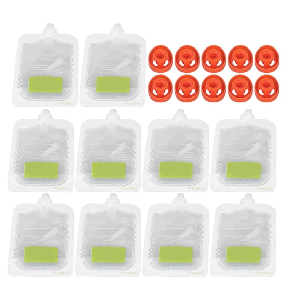 Reusable Baby Food Pouches, 10pc Set, Easy Clean  Fill For Fruit  Yogurt, Freezer Safe