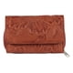 thumbnail image 1 of Cartera Monedero Mujer Cuero Cierre Mediana Flor Grabado, 1 of 8