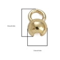 thumbnail image 5 of 10pcs Clam Shell Bead Tip Ball Chain Connector Secure Closure for Handcrafted Bracelet and Necklace Jewelry Findings, 5 of 9