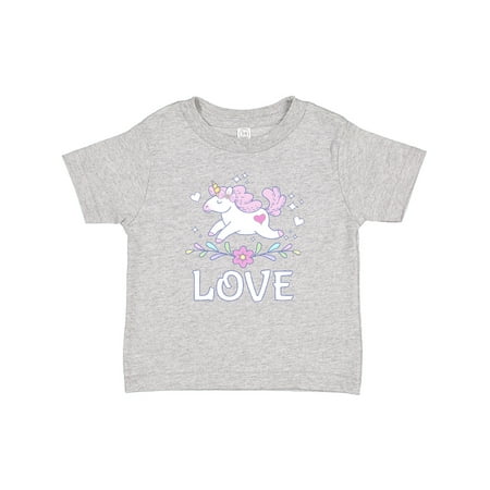 

Inktastic Valentines Day Love Unicorn for Girls Gift Baby Girl T-Shirt