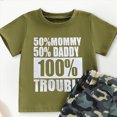 thumbnail image 4 of Toddler Baby Boy Summer Short Set Letter Print Short Sleeve T-Shirt and Camo Print Shorts 6 12 18 24 Months Boy Outfits Summer Clothes Suit, 4 of 4