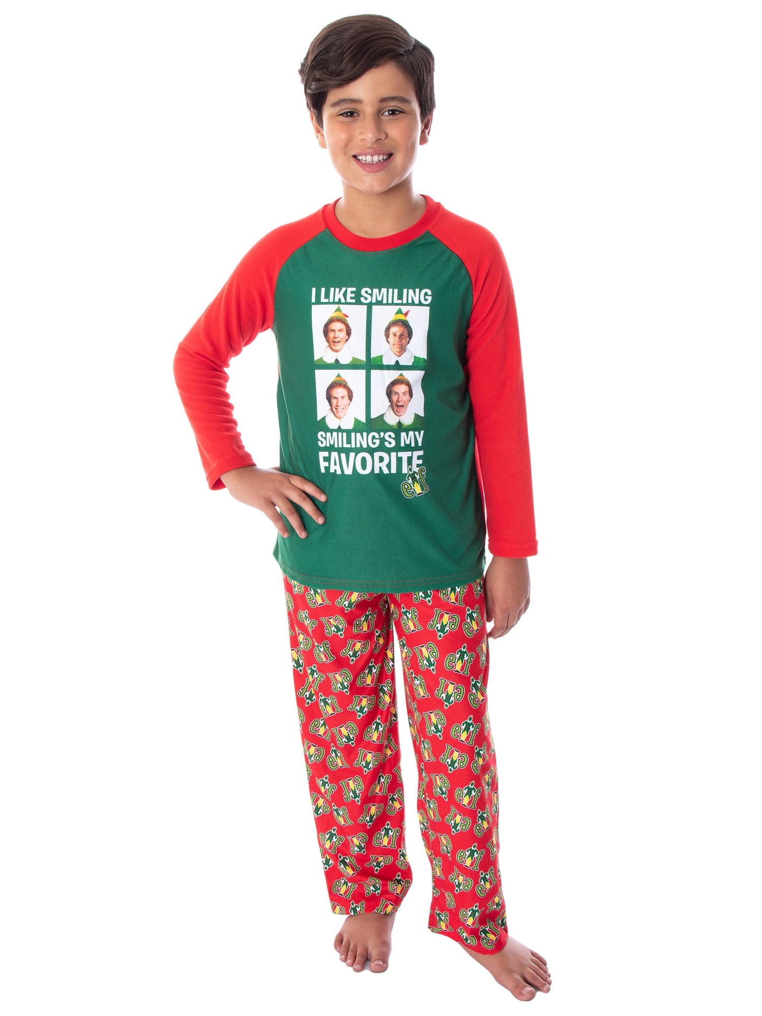 Elf The Movie Boys' Buddy I Like Smiling, Smiling's My Favorite Pajama Set