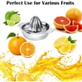 thumbnail image 4 of Stainless Steel Lemon Squeezer,Juicer with Bowl Container for Oranges Lemons Fruit Home Made Juice in Kitchen, 4 of 7