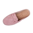 thumbnail image 2 of Bow Backless Loafer Mules for Women Soft Comfortable Dressy Slide on Shoes Women Lightweight Leather Closed Toe Mule Flats, 37, 2 of 9