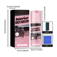 thumbnail image 3 of Car Interior Cleaner Kit for Leather and Plastic, 100ml Care with Towel and Sponge for Stain Removal and Gloss Restoration, 3 of 9