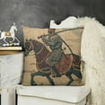 thumbnail image 2 of BANET Bayeux Horseriders French Tapestry | Decorative Cushion Case with Viscose &amp; Polyester | for Living Room 18x18in, 2 of 5