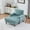 Mint Green, variant on Leumius Chaise Lounge Indoor,Plush Chenille Upholstered Single Sofa Bed with Wooden Sofa Legs and Armrests,Armchairs Reading Chairs for Living Room,Olive Green