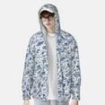 thumbnail image 2 of Yiaed Rabbit And Butterfly Print Sun Shirts UPF 50+ Protection Hoodie Rash Guard Shirt UV Shirt Long Sleeve Fishing Outdoor Lightweightase-3X-Large, 2 of 5
