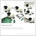 thumbnail image 3 of 5pcs Mini Sheep Wool Felt Charms Mini Wool Felt Lamb Keychain Pendants Material, 3 of 5
