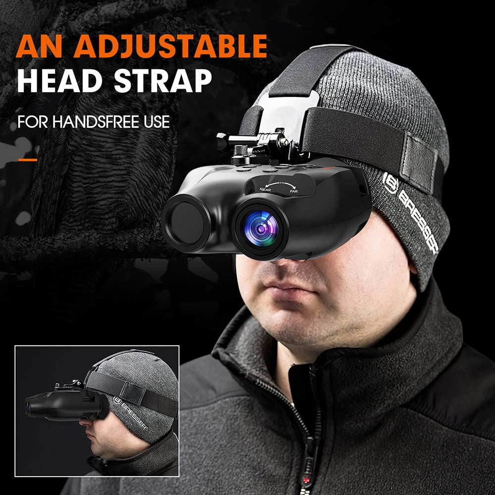 GTMEDIA N4 Night Vision Binoculars,1.54-Inch HD 1920*1080 30FPS Screen, 7 Adjustable IR Levels, 300m Clear Night Viewing Rang for Hunting Camping Wildlife Observation Security Patrol
