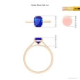 thumbnail image 4 of ANGARA Natural Prong-Set Cushion 1.6 ct Tanzanite Solitaire Ring in 14K Rose Gold for Women (Size-8x6mm) | December Birthstone, Birthday, Anniversary, Jewelry Gift for Women | Natural Tanzanite Ring, 4 of 8