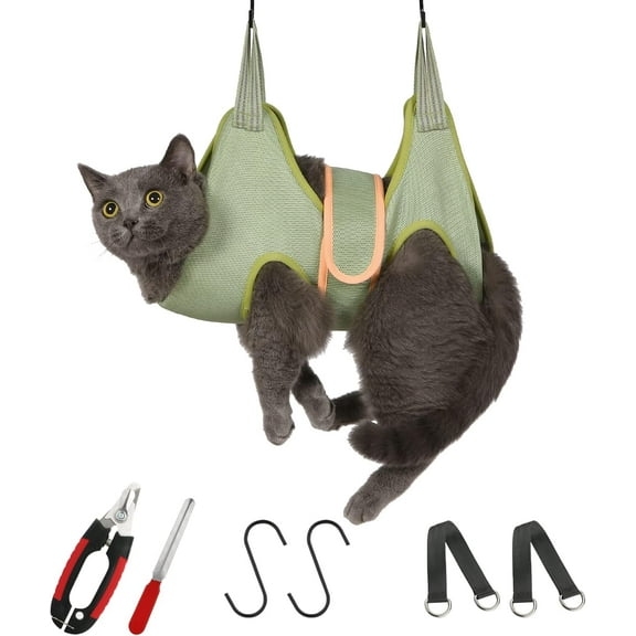 Cat Grooming Hammock Harness for Cats, Cat Nail Clipper