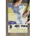 thumbnail image 3 of Yellowstone National Park, Wyoming, Old Faithful Geyser, WPA Style (19x27 inches, Premium 500 Piece Jigsaw Puzzle for Adults and Family, Made in USA), 3 of 4